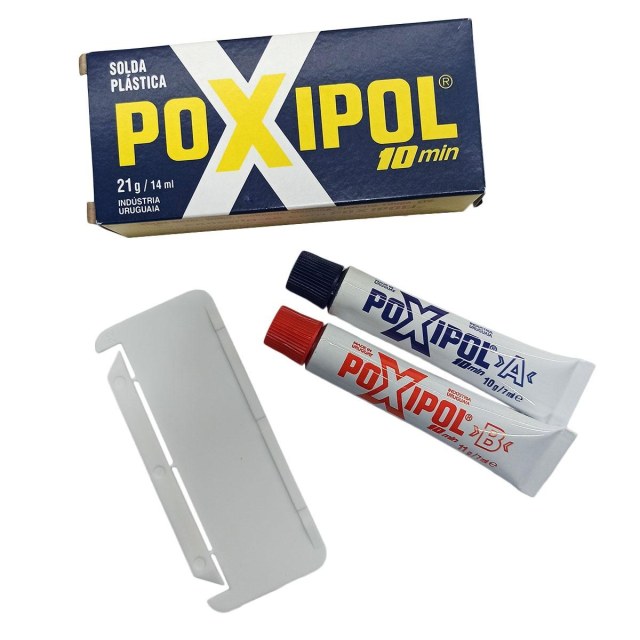 Poxipol Cola Adesivo 10min | Cinza 21g (14ml) na Sulink