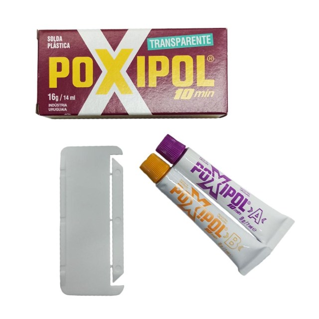 Poxipol Cola Adesivo 10min | Transparente 16g (14ml) na Sulink