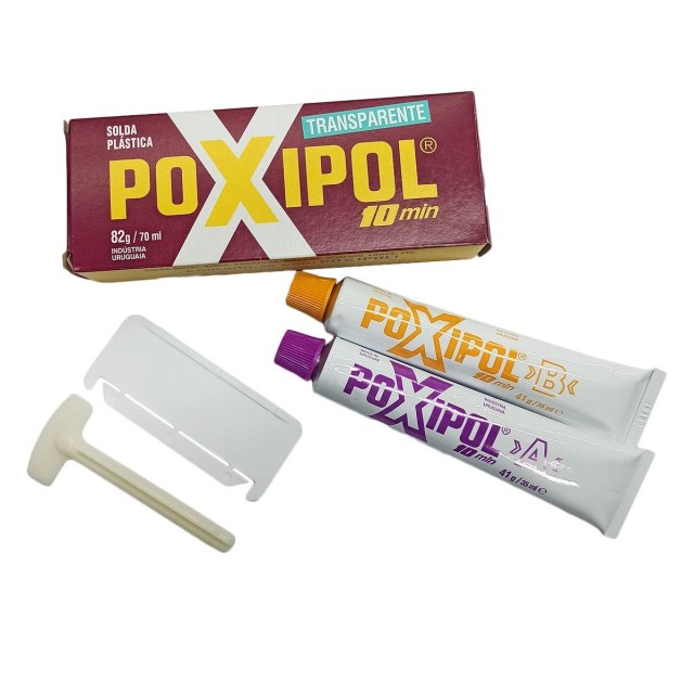 Poxipol Cola Adesivo 10min | Transparente 82g (70ml) na Sulink