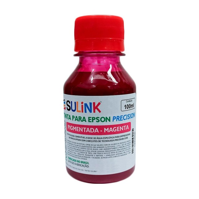 Tinta Sulink para Epson Precision Pigmentada | 100ml Magenta em Sulink