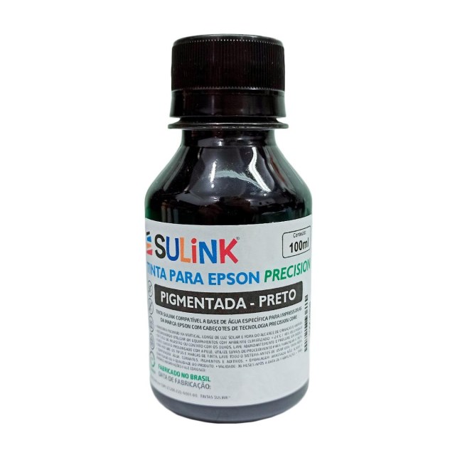 Tinta Sulink para Epson Precision Pigmentada | 100ml Preto