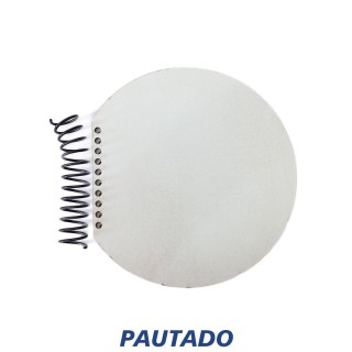 Caderno Pautado Bola 18x18cm com Capa MDF Branco para Sublimação (SE) na Sulink