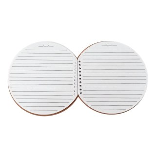 Caderno Pautado Bola 18x18cm com Capa MDF Branco para Sublimação (SE) na Sulink