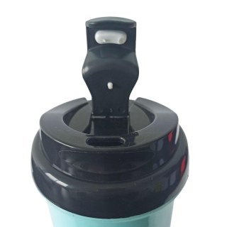 Squeeze de Plástico Polímero 550ml Colorido com Tampa Preta para Sublimação (ADP) | Azul Turquesa na Sulink
