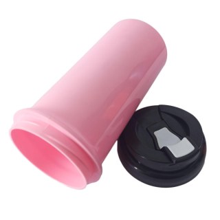Squeeze de Plástico Polímero 550ml Colorido com Tampa Preta para Sublimação (ADP) | Rosa BB na Sulink