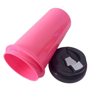 Squeeze de Plástico Polímero 550ml Colorido com Tampa Preta para Sublimação (ADP) | Pink na Sulink