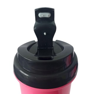 Squeeze de Plástico Polímero 550ml Colorido com Tampa Preta para Sublimação (ADP) | Pink na Sulink