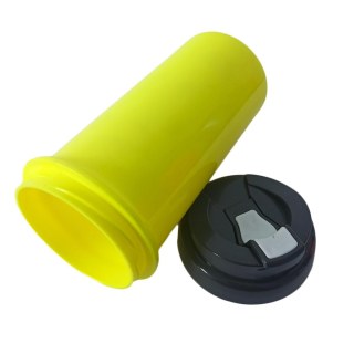 Squeeze de Plástico Polímero 550ml Colorido com Tampa Preta para Sublimação (ADP) | Amarelo na Sulink