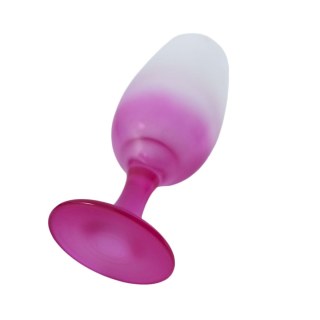 Taça Floripa de Vidro Jateado 300ml para Sublimação - Fosco Externo | Degradê Rosa na Sulink