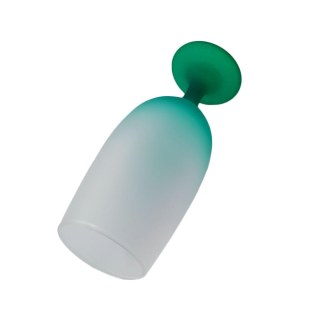 Taça Floripa de Vidro Jateado 300ml para Sublimação - Fosco Externo | Degradê Verde na Sulink
