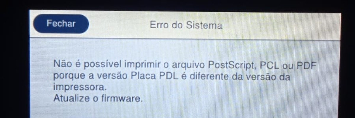 Erro do Sistema Arquivo PostScript PCL/Placa PDL nas Impressoras Epson WF-C5390 e WF-C5890 no Blog