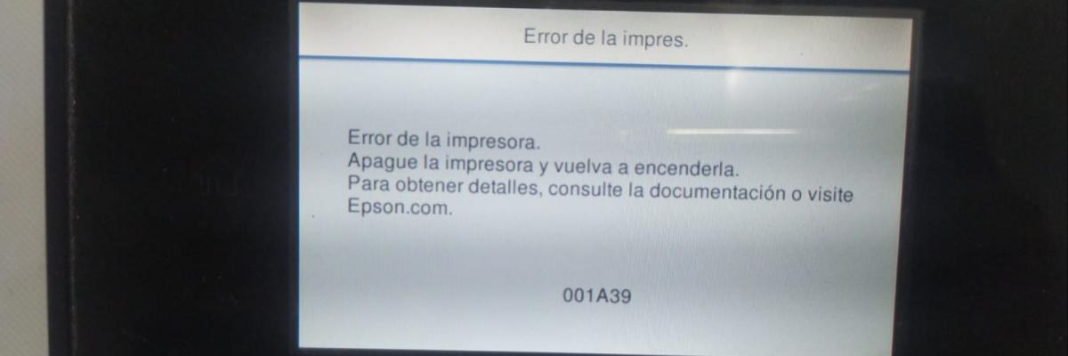 Erro 001A39, 001A42, 1F80 e CSIC nas Impressoras Epson F570 F571 T3100 T3170 T3170X e Similares no Blog