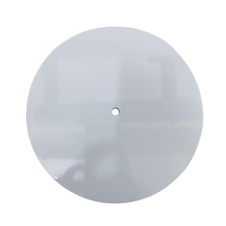 Azulejo de Cerâmica Redondo com Furo para Relógio Branco Brilhante Resinado para Sublimação | Tamanho: 19cm na Sulink