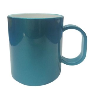 Caneca de Plástico Polímero para Sublimação Linha Color | Verde Metal na Sulink