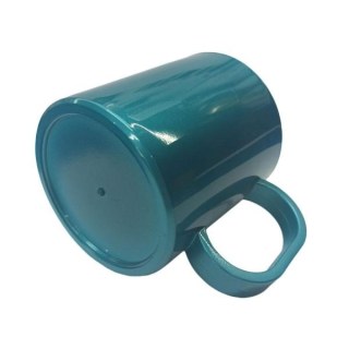 Caneca de Plástico Polímero para Sublimação Linha Color | Verde Metal na Sulink