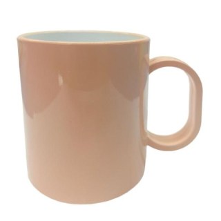 Caneca de Plástico Polímero para Sublimação Linha Color | Salmão na Sulink