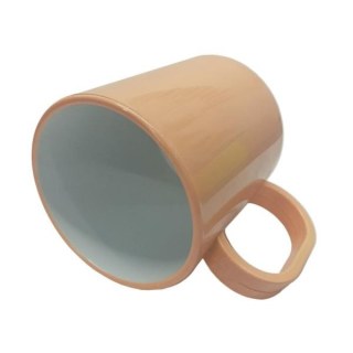 Caneca de Plástico Polímero para Sublimação Linha Color | Salmão na Sulink