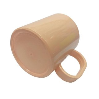 Caneca de Plástico Polímero para Sublimação Linha Color | Salmão na Sulink