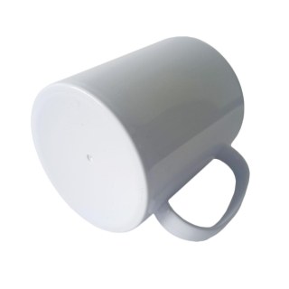 Caneca de Plástico Polímero 360ml Branca com Interior Colorido para Sublimação (ADP) | Azul Turquesa na Sulink