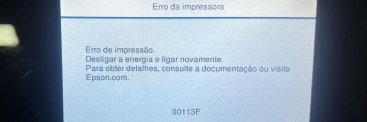 Erro 00113F nas Impressoras Epson F570 F571 T3100 T3170 T3170X e Similares no Blog