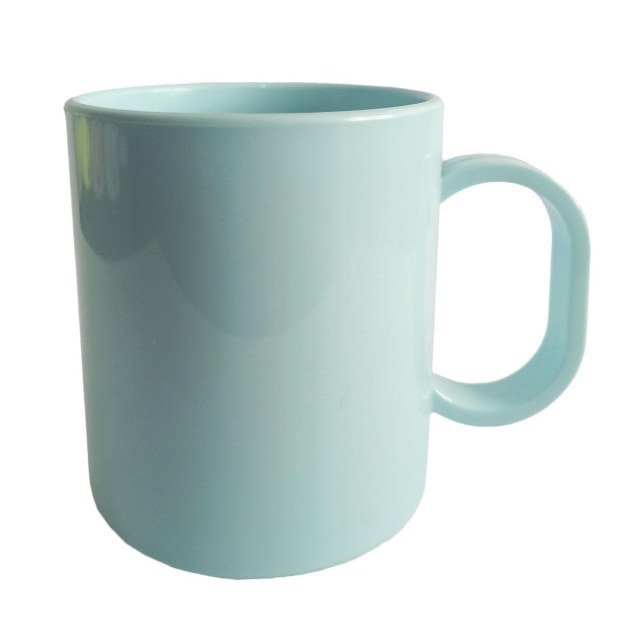 Caneca de Plástico Polímero 360ml para Sublimação (SFCT 130g) | Azul Turquesa