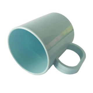 Caneca de Plástico Polímero 360ml para Sublimação (SFCT 130g) | Azul Turquesa na Sulink