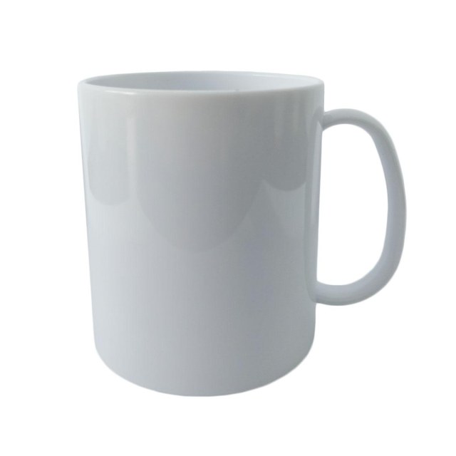 Caneca de Plástico Polímero 360ml para Sublimação (UDP Modelo "L") Branca | Unidade
