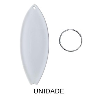 Chaveiro em Polímero Prancha Branco para Sublimação (UDP) com Argola | Unidade na Sulink