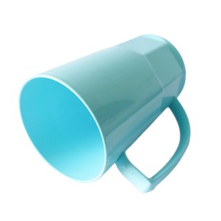 Caneca de Chopp de Plástico Polímero com Base Trabalhada 500ml para Sublimação | Azul Turquesa na Sulink