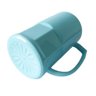 Caneca de Chopp de Plástico Polímero com Base Trabalhada 500ml para Sublimação | Azul Turquesa na Sulink