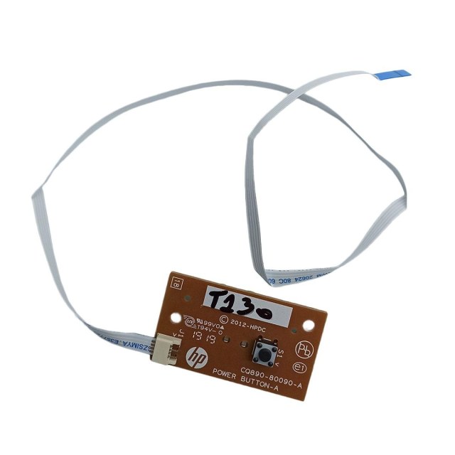 Placa do Botão Liga/Desliga da Impressora Plotter HP DesignJet T120 T130 T520 T530 | Partnumber: CQ890-80090-A na Sulink