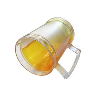 Caneca de Chopp Plástico Gel 400ml para Transfer Laser | Amarela na Sulink