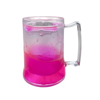Caneca de Chopp Plástico Gel 400ml para Transfer Laser | Rosa na Sulink