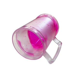 Caneca de Chopp Plástico Gel 400ml para Transfer Laser | Rosa na Sulink