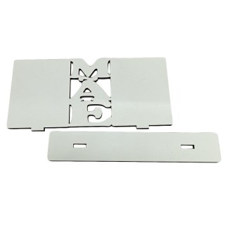 Quadro MDF Branco para Sublimação | 6mm | Retangular Mãe 28x13cm na Sulink