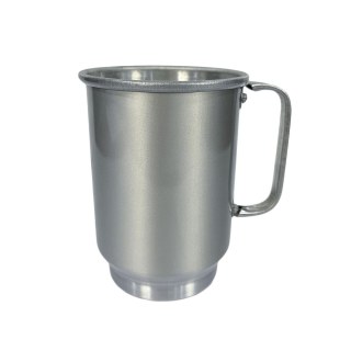 Caneca de Chopp de Alumínio Prata Inteira Lisa para Sublimação | Capacidade: 600ml na Sulink