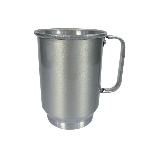 Caneca de Chopp de Alumínio Prata Inteira Lisa para Sublimação | Capacidade: 600ml na Sulink