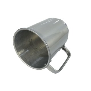 Caneca de Chopp de Alumínio Prata Inteira Lisa para Sublimação | Capacidade: 600ml na Sulink