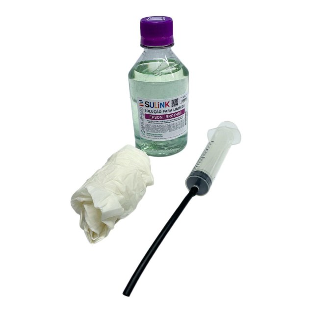 Kit para Limpeza de Cabeçotes Cabeça de Impressão Piezo | Epson e Brother | 250ml na Sulink