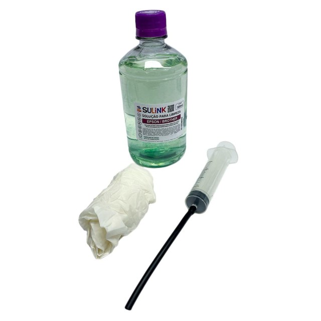 Kit para Limpeza de Cabeçotes Cabeça de Impressão Piezo | Epson e Brother | 500ml na Sulink