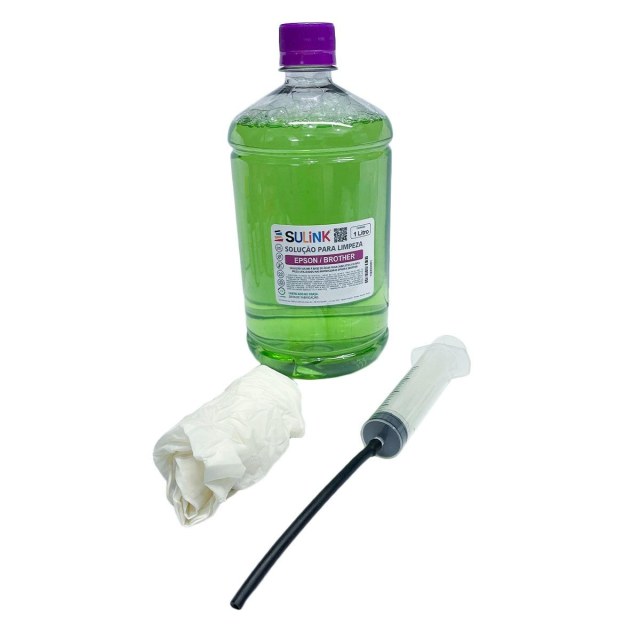 Kit para Limpeza de Cabeçotes Cabeça de Impressão Piezo | Epson e Brother | 1 Litro na Sulink