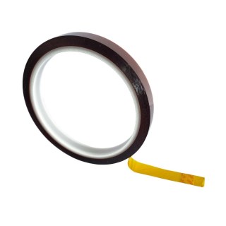 Fita Térmica de Poliamida Tipo Kapton Marrom/Laranja para Alta Temperatura | 10mm x 33 Metros na Sulink