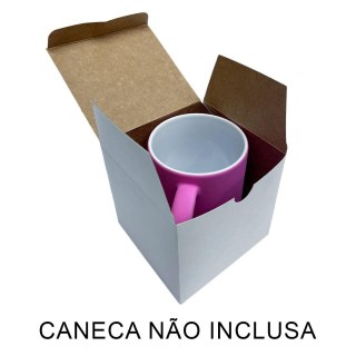 Caixinha para Caneca 11OZ Branca Fosca Aberta (Não Sublima) | Unidade na Sulink