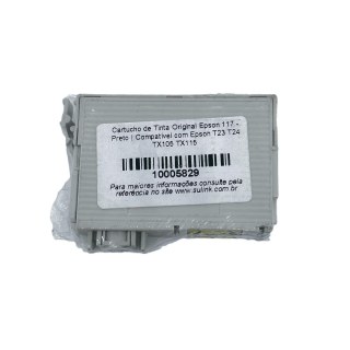 Cartucho de Tinta Original Epson 117 - Preto | Compatível com Epson T23 T24 TX105 TX115 na Sulink