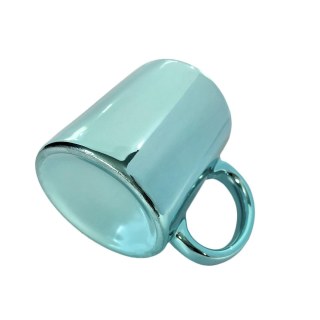 Caneca de Cerâmica Espelho 325ml para Sublimação | Verde Tiffany na Sulink
