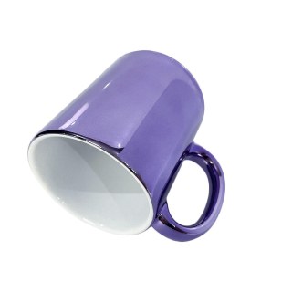 Caneca de Cerâmica Espelho 325ml para Sublimação | Roxa na Sulink
