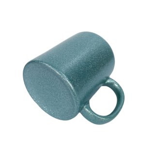 Caneca de Cerâmica Glitter Inteira Texturizada para Sublimação | Azul na Sulink