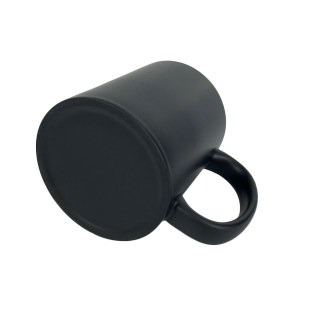 Caneca de Cerâmica Mágica Preta Fosca com Interior Colorido para Sublimação | Vermelha na Sulink
