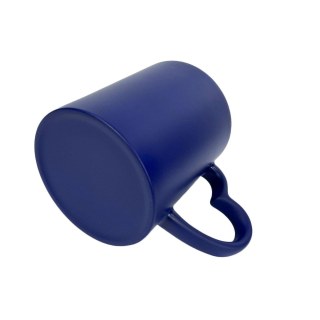 Caneca de Cerâmica Mágica com Alça Coração para Sublimação | Azul na Sulink