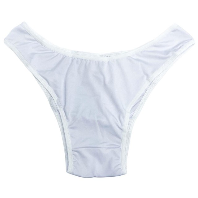 Calcinha Tanga de Poliester Branco para Sublimação | Tamanho G